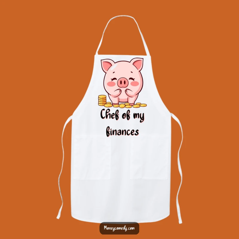 Funny Piggy Bank Apron: Happy Saver Kitchen Wear, Hilarious Cooking Buddy, Perfect Gift