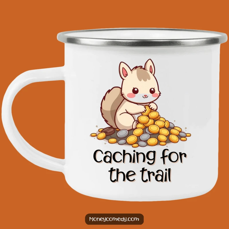 Funny Squirrel Camping Mug: Kawaii Outdoor Drinkware, Hilarious Nature Gift
