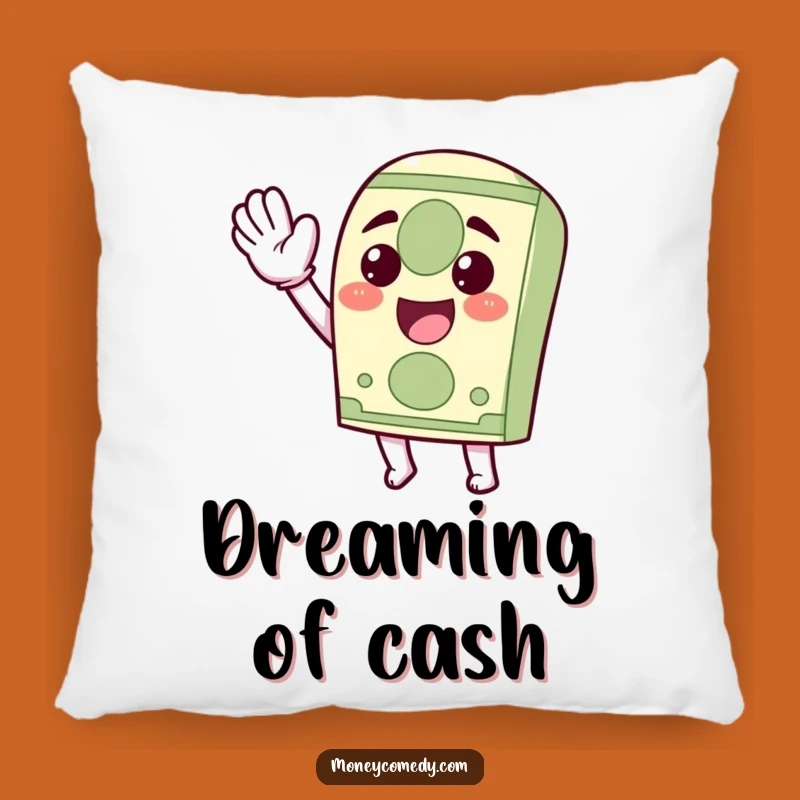 Soft Funny Kawaii Dollar Bill Pillow: Waving Comfort Money Gift